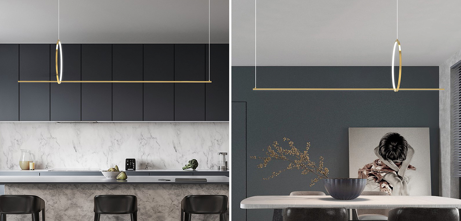 Дизайнерский Подвесной Светильник Ursa Geometric Ring Lamp 1 кольцо Дизайнерский Подвесной Светильник Ursa Geometric Ring Lamp 1 кольцо - Loft-Concept в Орле