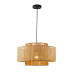 Подвесной светильник с абажуром из плтеного бамбука Light Inside the Cell варинант исполнения - 2 | Loft Concept в Орле