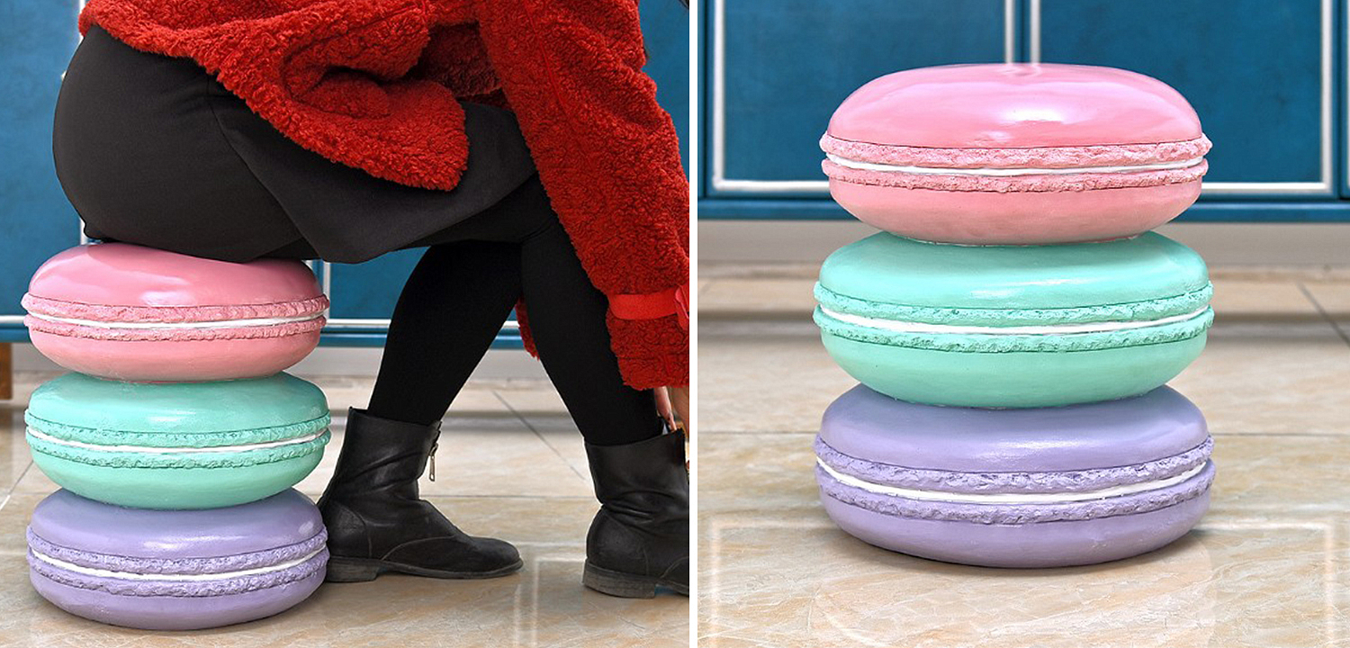 Приставной табурет Макарон Three Macaroon Stool Приставной табурет Макарон Three Macaroon Stool - Loft-Concept в Орле