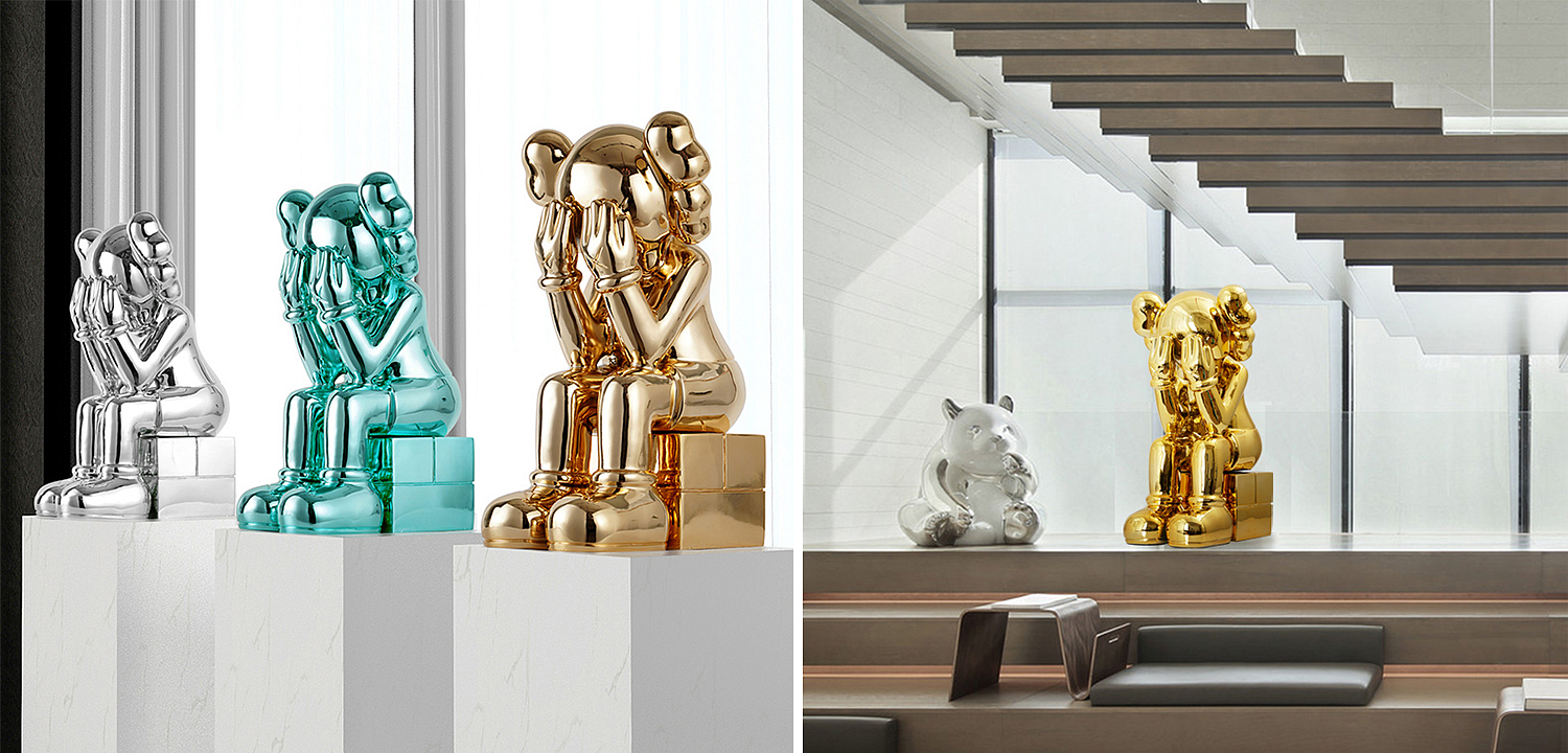 Статуэтка KAWS Passing Through Gold Статуэтка KAWS Passing Through Gold - Loft-Concept в Орле