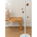 Напольная вешалка из древесины бука Unique Shaped Furniture Floor Hanger White варинант исполнения - 4 | Loft Concept в Орле