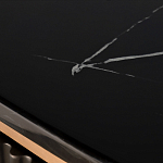 Комод черный округлой формы с рельефным фасадом Black Cut варинант исполнения - 6 | Loft Concept в Орле