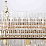 Люстра подвесная овальная со стеклянными трубками Nembus варинант исполнения - 4 | Loft Concept в Орле