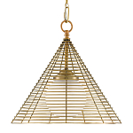 Подвесной светильник в форме конуса с фактурным абажуром Flawless Form варинант исполнения - 1 | Loft Concept в Орле