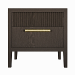 Прикроватная Тумбочка Primo с двумя ящиками Темный орех варинант исполнения - 6 | Loft Concept в Орле