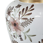 Ваза с нежным цветочным узором в пастельных тонах и крышкой с золотым акцентом Chinoiserie Ceramics варинант исполнения - 3 | Loft Concept в Орле