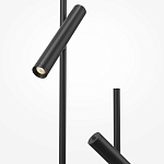 Напольный торшер светодионый черный Lumen Duo варинант исполнения - 3 | Loft Concept в Орле