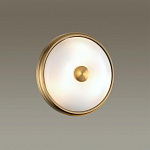 Бра круглое с матовым стеклянным плафоном и металлической окантовкой Soft Halo варинант исполнения - 4 | Loft Concept в Орле