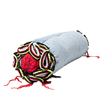 Подушка из джинсовой одежды и вязания Heart&Brain 2 варинант исполнения - 2 | Loft Concept в Орле