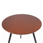 Кофейный столик с круглой столешницей на 3-х черных ножках Laconic Stylish Design варинант исполнения - 1 | Loft Concept в Орле