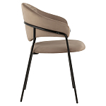 Коричневый стул с обивкой из искусственной замши Alexis варинант исполнения - 3 | Loft Concept в Орле