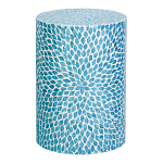 Столик с инкрустацией с перламутровым узором Flower Blue варинант исполнения - 1 | Loft Concept в Орле