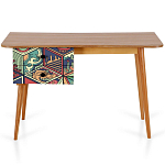 Письменный стол с принтом на ящиках Elise Desk варинант исполнения - 9 | Loft Concept в Орле