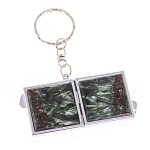 Зеркало брелок складное двухстороннее из натурального камня Серафинит Stone Mirrors варинант исполнения - 6 | Loft Concept в Орле