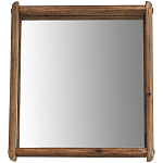 Квадратное настенное зеркало в деревянной раме Lyons Mirror варинант исполнения - 1 | Loft Concept в Орле