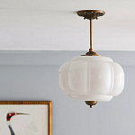 Подвесной светильник с абажуром из молочного стекла Vintage Charm варинант исполнения - 2 | Loft Concept в Орле