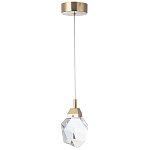 Подвесной светильник с хрустальным плафоном Esme Crystal Brass Hanging lamp варинант исполнения - 2 | Loft Concept в Орле