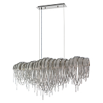 Люстра подвесная с металлическими дугами и длинными цепочками 115 см Atlantis Chain варинант исполнения - 9 | Loft Concept в Орле