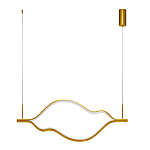 Подвесной светильник волнообразный изогнутый цвета латунь 3000К Spiral Lighting варинант исполнения - 2 | Loft Concept в Орле
