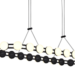 Люстра овальная с круглыми светодиодными источниками света Maxine Light варинант исполнения - 11 | Loft Concept в Орле