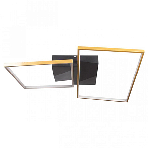 Потолочный светильник Black square and rectangle Gold
