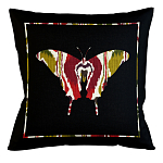 Подушка декоративная бабочка цветной узор Ikat Pattern варинант исполнения - 1 | Loft Concept в Орле