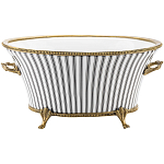 Кашпо Black white stripe варинант исполнения - 1 | Loft Concept в Орле