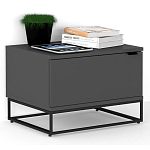 Тумба прикроватная цвета графит с ящиками Strict Lines варинант исполнения - 2 | Loft Concept в Орле