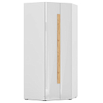 Шкаф угловой с белым глянцевым фасадом Grace of Furniture варинант исполнения - 1 | Loft Concept в Орле