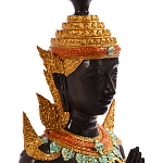 Декоративная статуэтка из бронзы Будда Bronze Kneeling Buddha варинант исполнения - 5 | Loft Concept в Орле