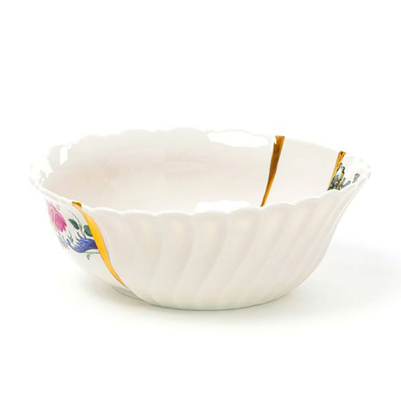 Салатник Seletti Kintsugi Белый Золотой Мульти Салатник Seletti Kintsugi Белый Золотой Мульти в Орле | Loft Concept