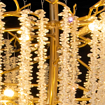 Люстра многоярусная с каркасом из металла и прозрачными подвесками FAIRYTREE Light варинант исполнения - 5 | Loft Concept в Орле