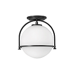 Потолочный светильник с плафоном в форме белого матового шара Hinkley варинант исполнения - 1 | Loft Concept в Орле