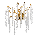 Бра золотого цвета с ветвями и хрустальными подвесками FAIRYTREE Light варинант исполнения - 1 | Loft Concept в Орле