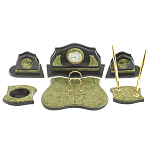 Настольный письменный набор из змеевика из 7-ми элементов Successful Leader варинант исполнения - 1 | Loft Concept в Орле