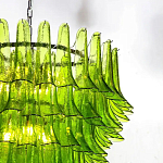 Люстра из семи ярусов зеленого стекла Independence варинант исполнения - 3 | Loft Concept в Орле