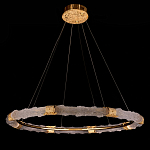 Люстра в форме кольца с золотым декором Warm Heavenly Light варинант исполнения - 8 | Loft Concept в Орле