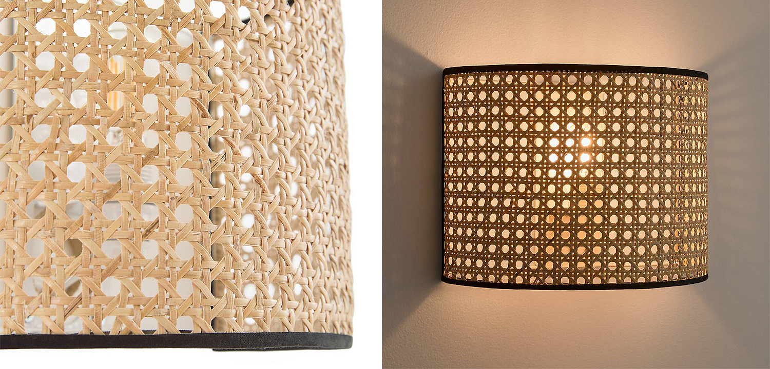 Бра Ottar Wicker Rattan beige black Бра Ottar Wicker Rattan beige black - Loft-Concept в Орле