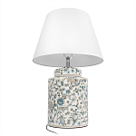 Настольная лампа цилиндрическая с цветочной росписью Lamp Flower Painting варинант исполнения - 4 | Loft Concept в Орле