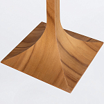 Настольная лампа со скошенным конусовидным абажуром и фигурной ножкой в цвете тик Accord Lighting варинант исполнения - 3 | Loft Concept в Орле