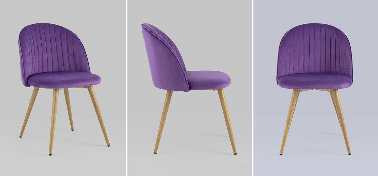 Стул Miruna Chair Лиловый Велюр Стул Miruna Chair Лиловый Велюр - Loft-Concept в Орле