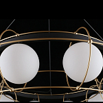 Люстра подвесная круглая с белыми плафонами Martin варинант исполнения - 5 | Loft Concept в Орле