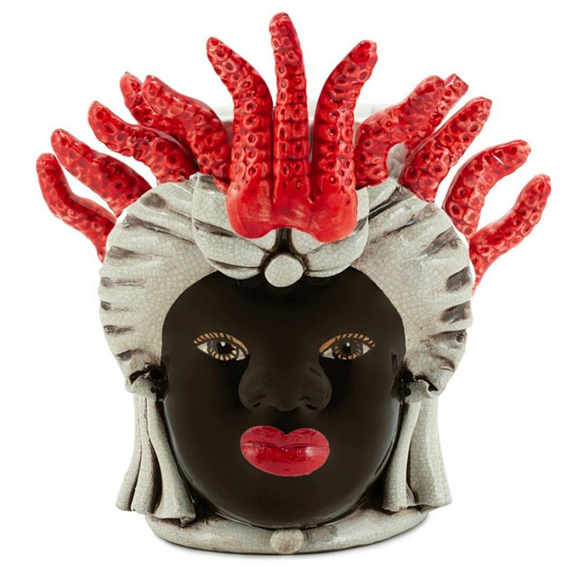Ваза Vase Moro Lady Small Tentacles Коричневый Красный Бежевый Ваза Vase Moro Lady Small Tentacles Коричневый Красный Бежевый в Орле | Loft Concept