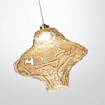 Подвесной светильник с плафоном из фактурного светло-янтарного стекла Light Ensemble варинант исполнения - 5 | Loft Concept в Орле