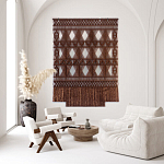 Панно Макраме коричневый цвет  варинант исполнения - 3 | Loft Concept в Орле