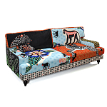 Диван с цветным принтом Qalakabusha Sofa варинант исполнения - 3 | Loft Concept в Орле