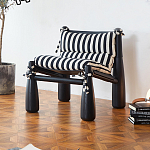 Кресло черно-белое со съемными подушками Celebrity варинант исполнения - 1 | Loft Concept в Орле