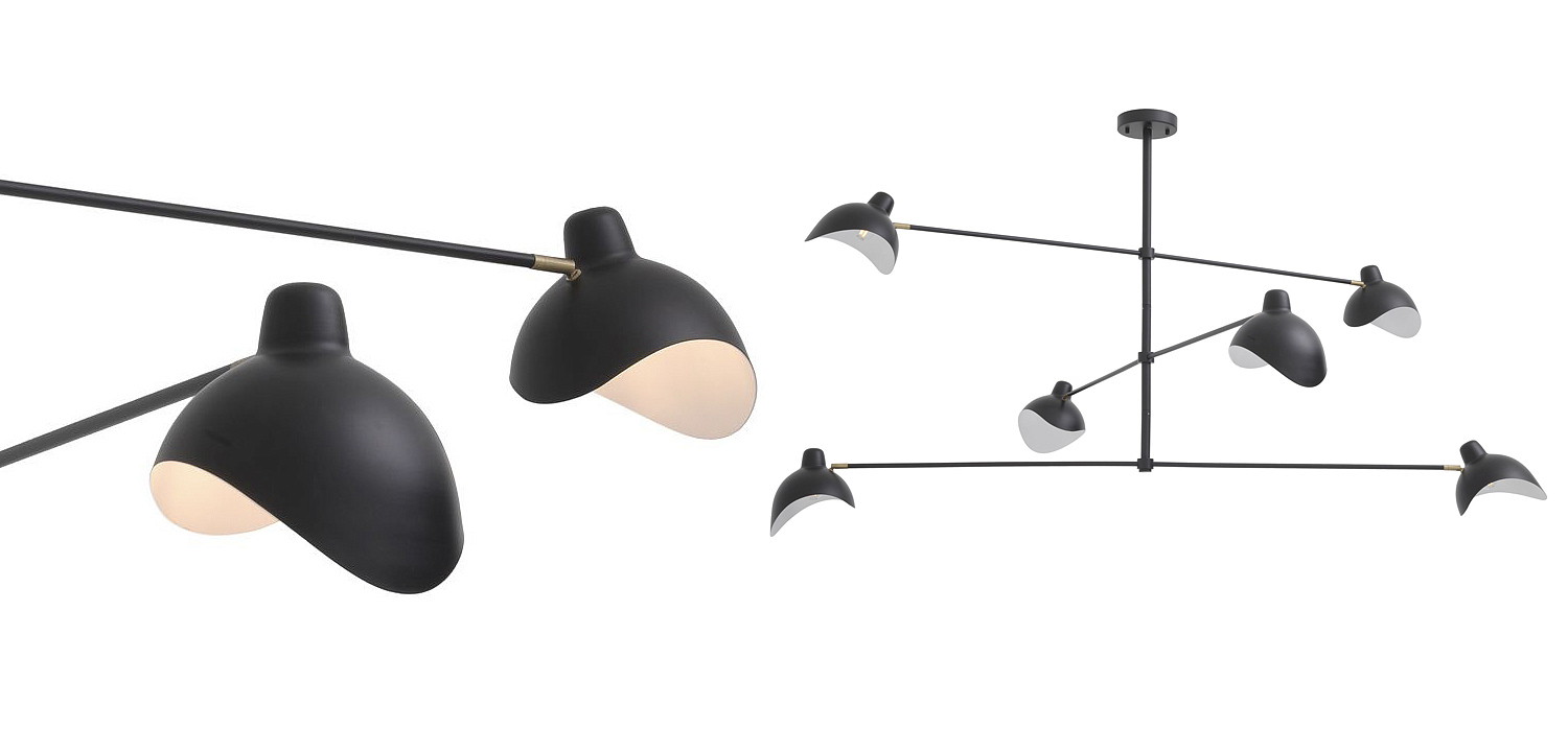 Люстра Eichholtz Chandelier Vince Black Люстра Eichholtz Chandelier Vince Black - Loft-Concept в Орле