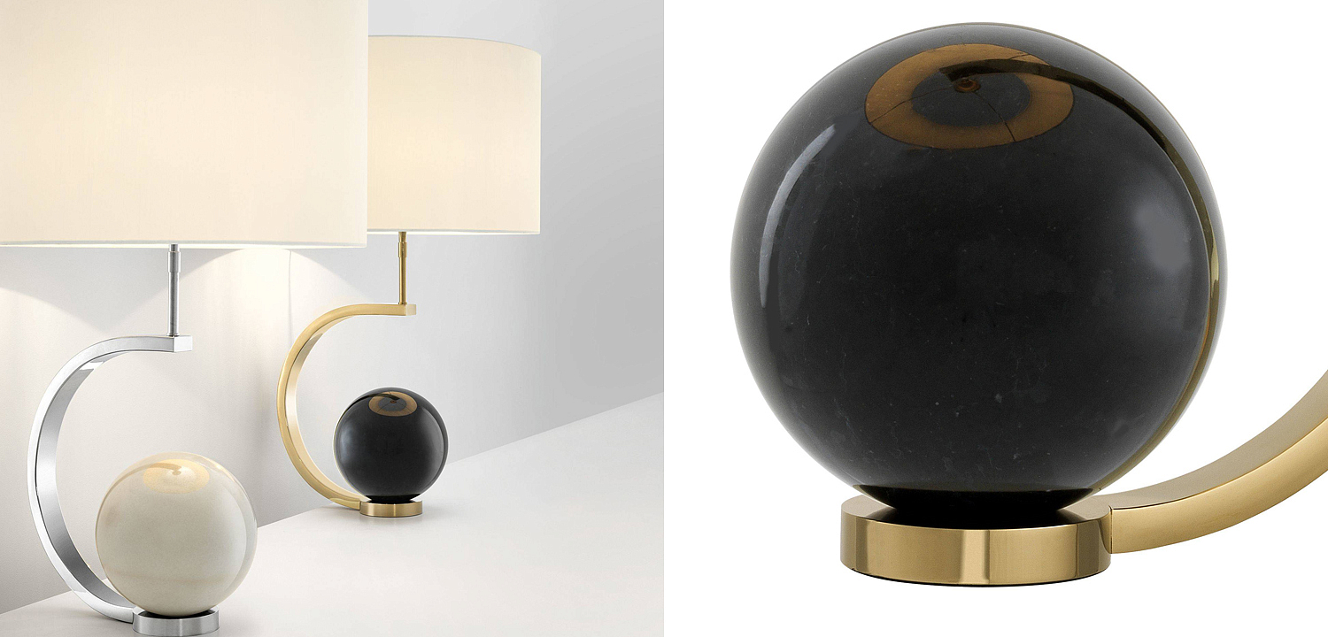 Настольная лампа Eichholtz Table Lamp Luigi Black marble Настольная лампа Eichholtz Table Lamp Luigi Black marble - Loft-Concept в Орле