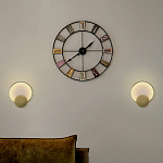 Бра в форме диска из бежевого алебастра Cryptocrystalline Stone варинант исполнения - 3 | Loft Concept в Орле